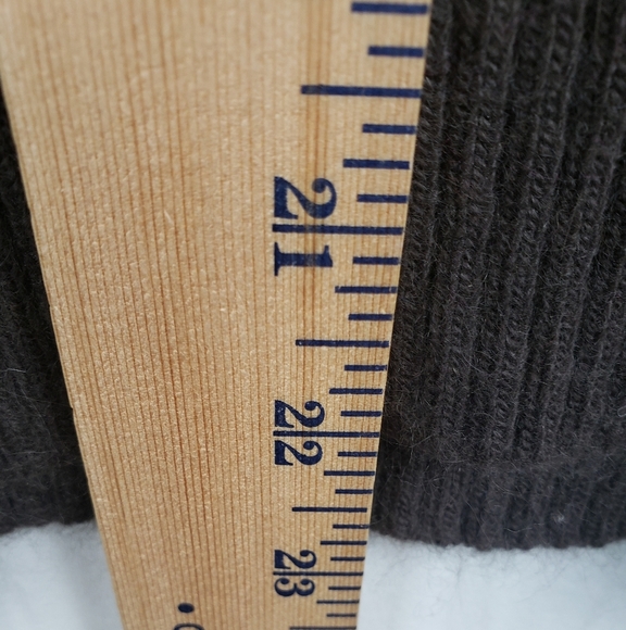 Ann Taylor Brown Lambswool Blend Turtleneck Sweater with Pink Accents Sz S - Picture 6 of 9